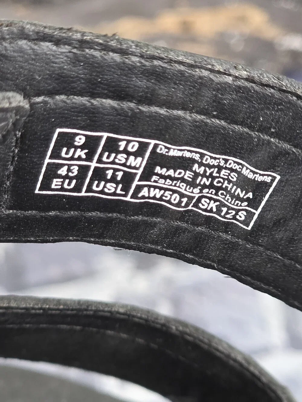 Dr. Martens Myles Brando Leather Buckle Slide Sandals